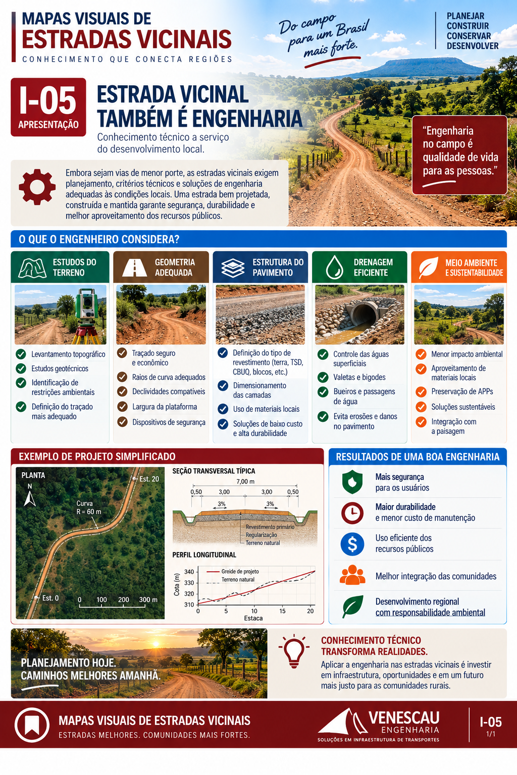 Mapa Visual de Estradas Vicinais
